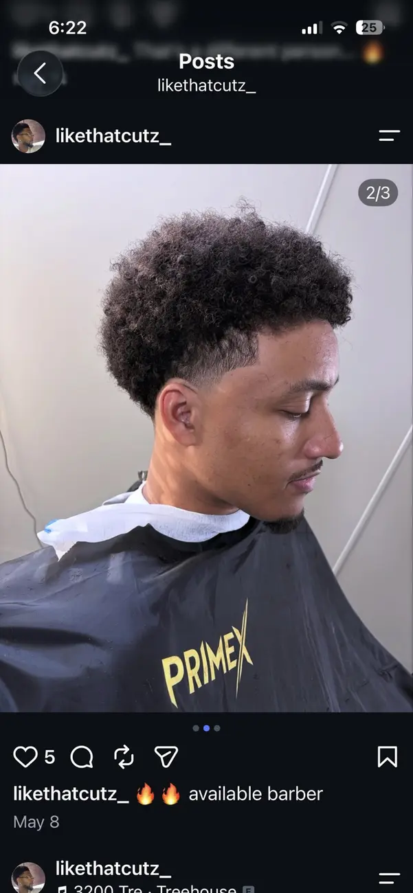 Young client with a clean low taper and curly top